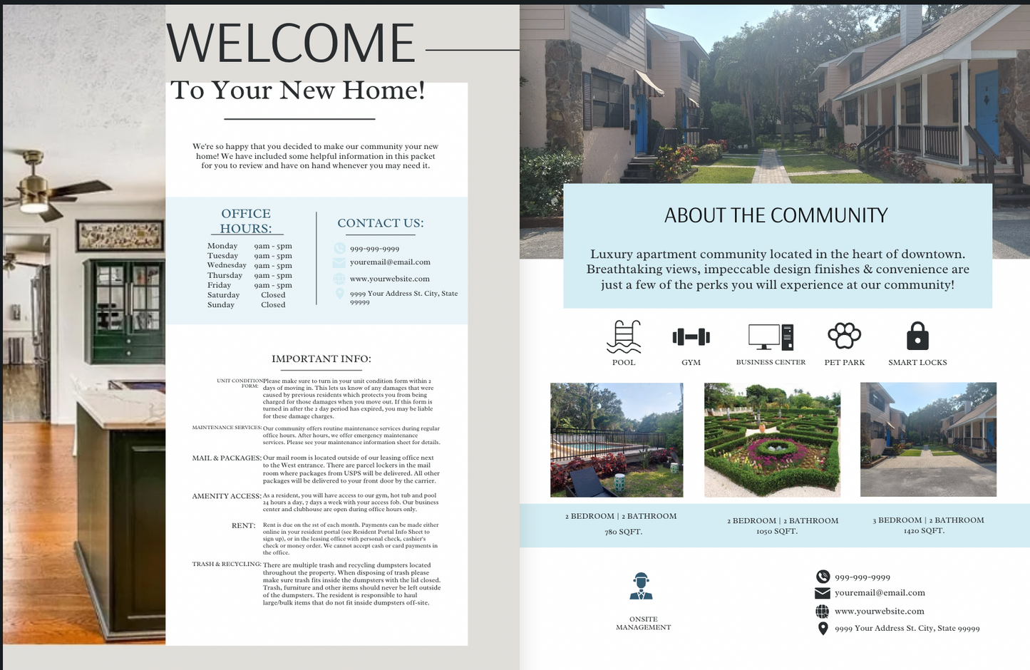 Property Management Template- Tenant Welcome Guide
